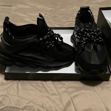 how do versace chain reaction fit|Versace chain reaction all black.